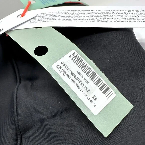 Off-White c/o Virgil Abloh Athleisure Logo-Band Track Jacket BlackPink XS SS '22